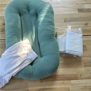 Snuggle me organic lounger and covers